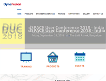 Tablet Screenshot of dynafusiontech.com
